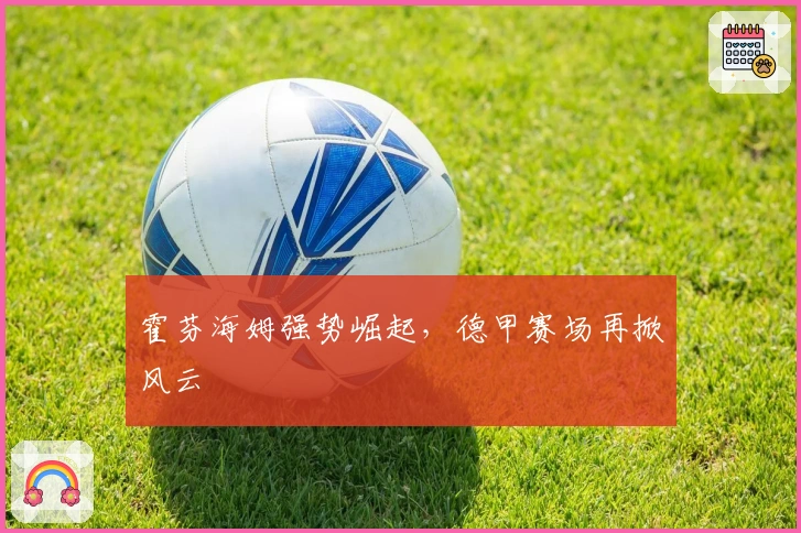 霍芬海姆强势崛起，德甲赛场再掀风云